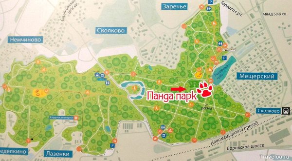 Мещерский парк карта