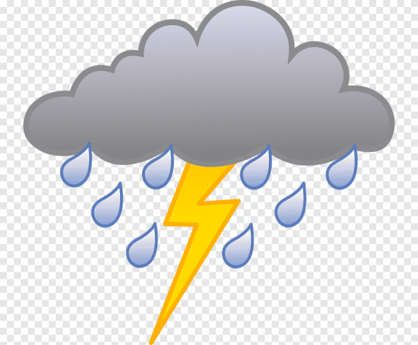 Туча с грозой для детей