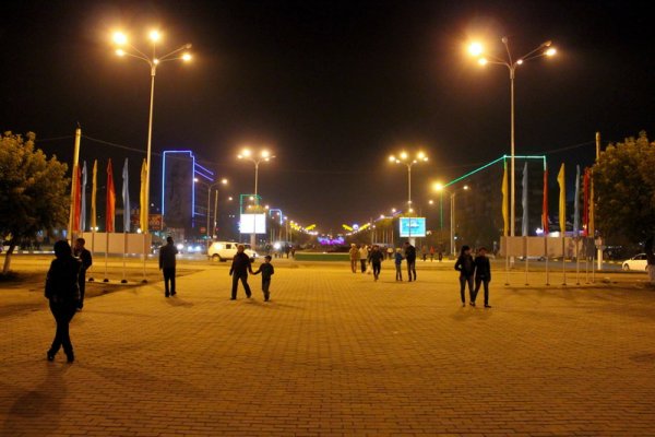 Ночной Темиртау Казахстан