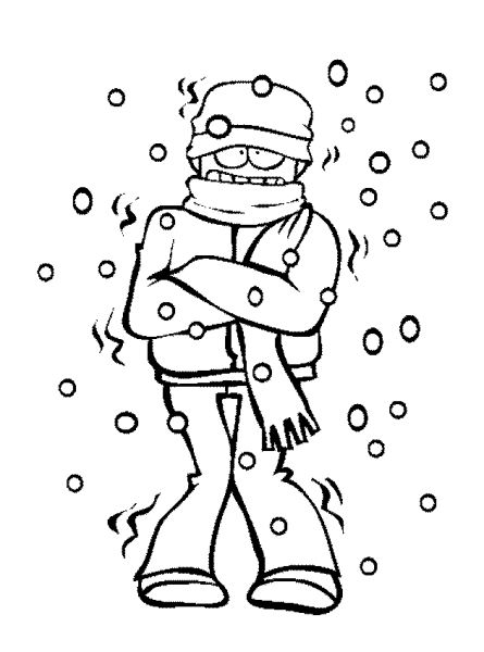 Зима холодно раскраска