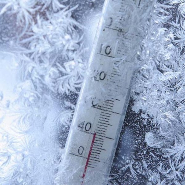 Замерзший термометр