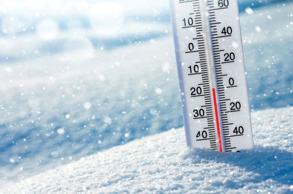 Градусник в снегу