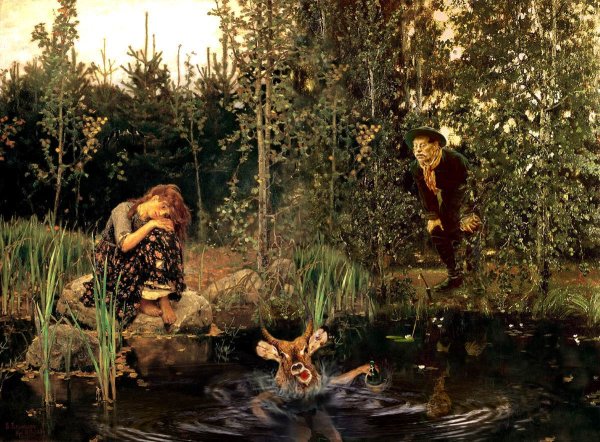 Сестрица Аленушка картина Васнецова