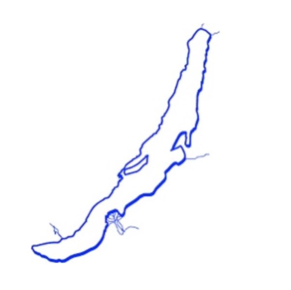 Контур озера Байкал