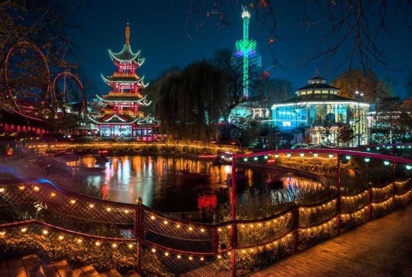 Дания парк Тиволи Тиволи