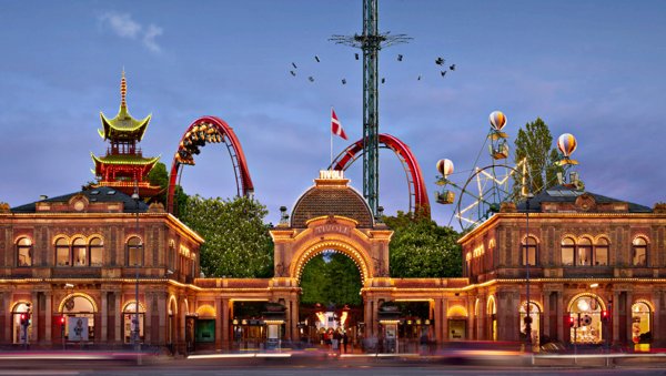 Сады Тиволи, Копенгаген, Дания (Tivoli Gardens)