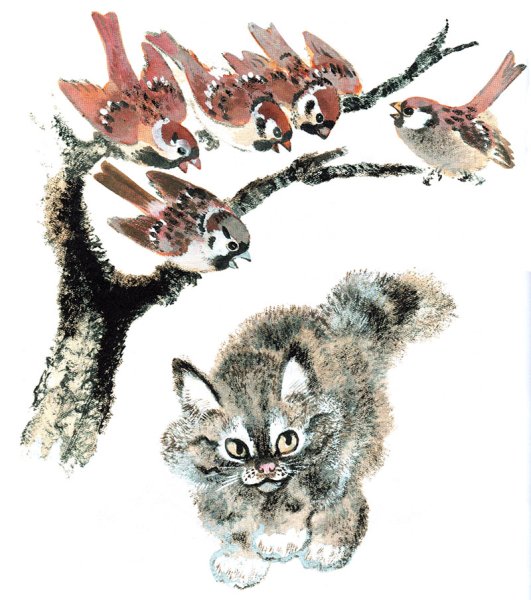 Евгений Чарушин Воробей