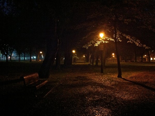 Парк ночью