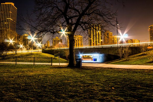 Линкольн парк ночью
