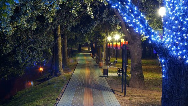 Лианозовский парк фонари