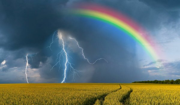 Гроза и дождь