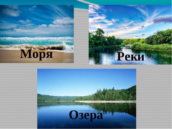 Реки озера моря