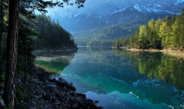 Eibsee озеро Германия