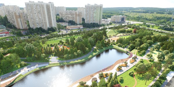 Парк Северное Бутово Пойма реки Битца