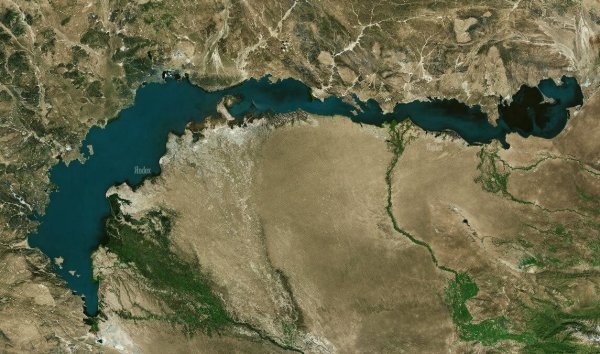 Озеро Балхаш на карте