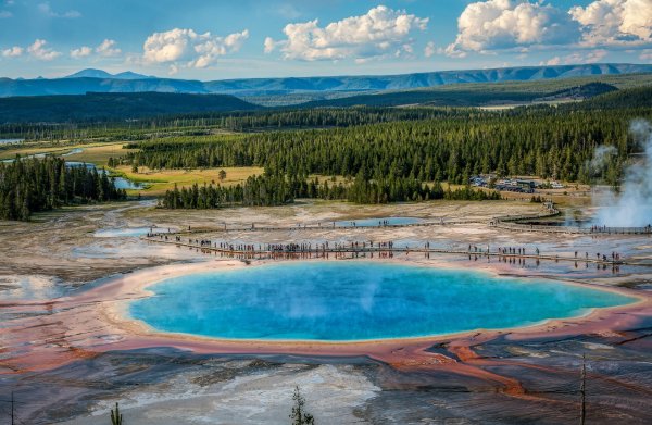 Вайоминг национальный парк Йеллоустоун