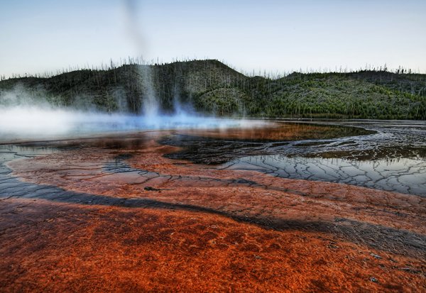 Северная Америка Йеллоустоунский национальный парк