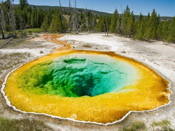 Озеро утренней славы национальный парк Yellowstone