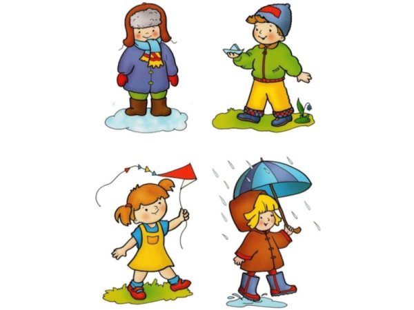 Дети одеты по сезону