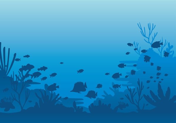Морское дно вектор