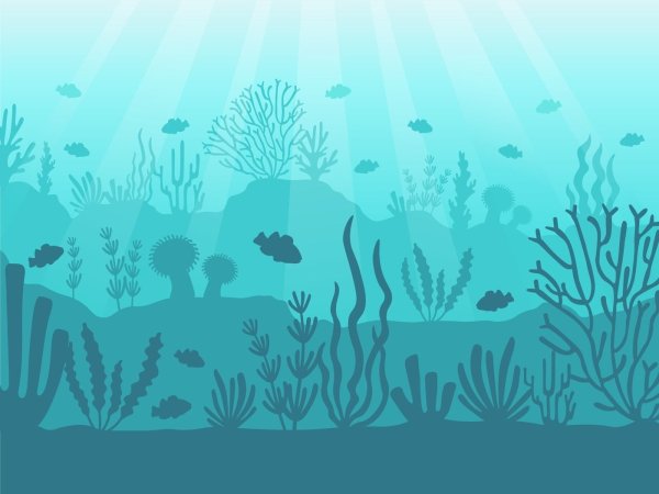 Морское дно вектор
