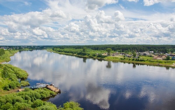 Река Сухона Вологда