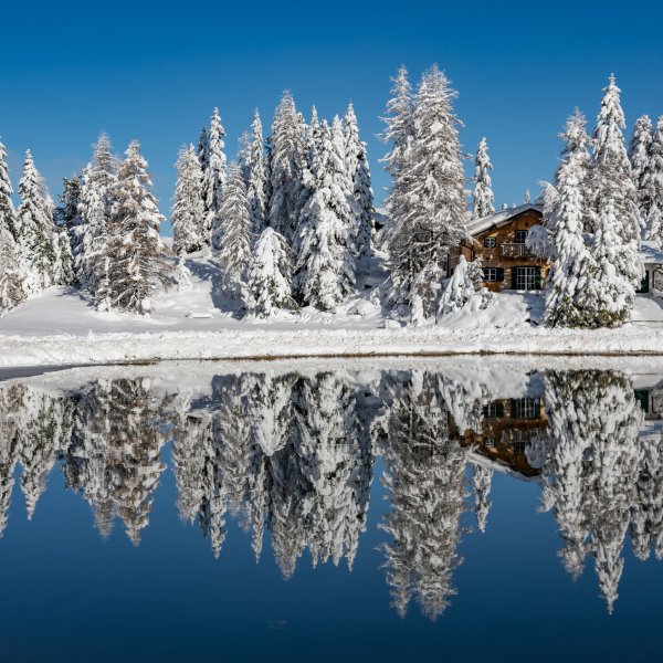 Озера в Австрии зима