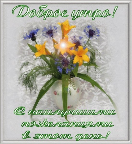 Дождливое Весеннее утро с пожеланиями