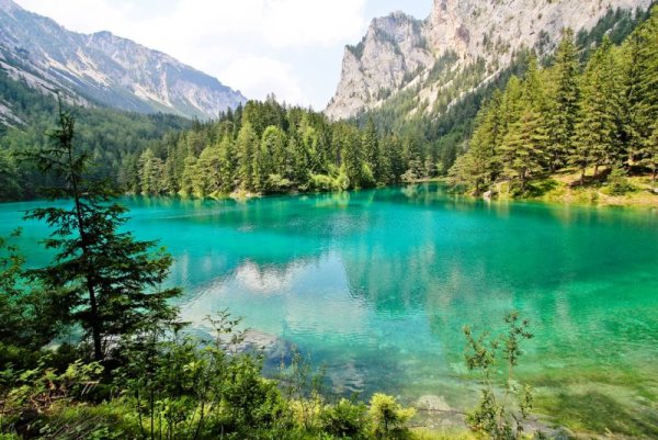 Грюнер Зее Австрия озеро