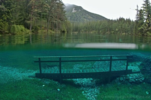 Австрия озеро парк Грюнер