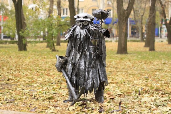 Шубин в парке кованых фигур
