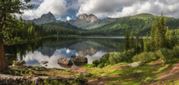 Озеро светлое Красноярский край Ергаки