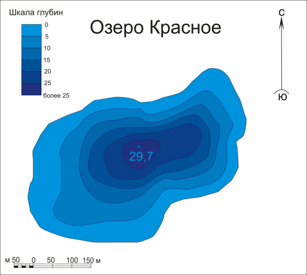 Схема озера