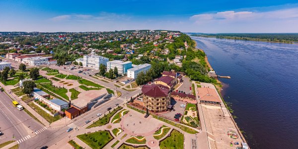 Набережная Сарапул вид сверху