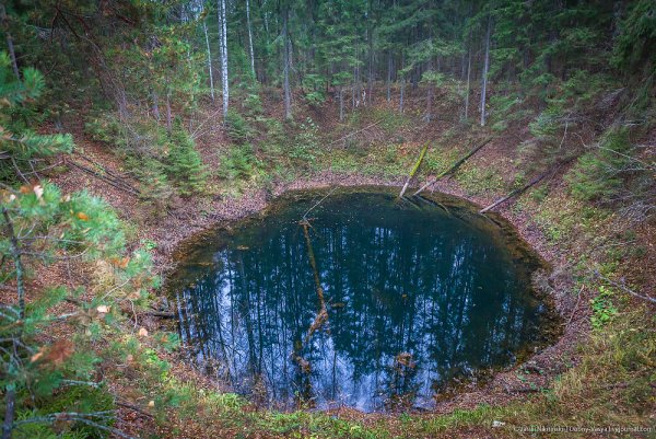 Карстовые воронки в Марий Эл