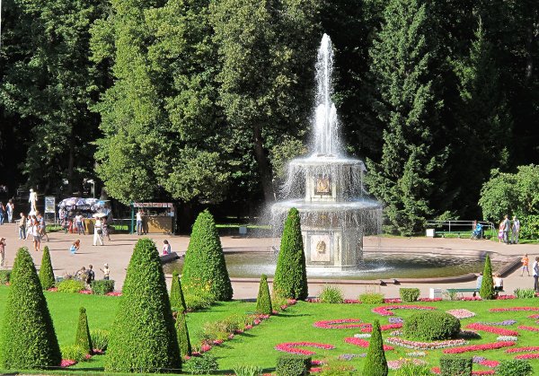 Петродворец фонтаны Нижний парк