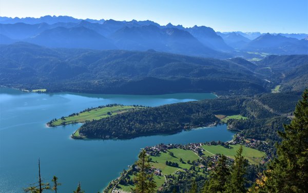 Тегернзее озеро в Германии