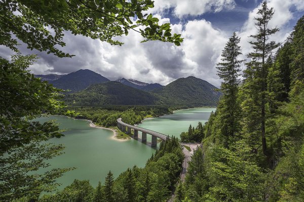Мост Сильвенштайн Бавария Германия
