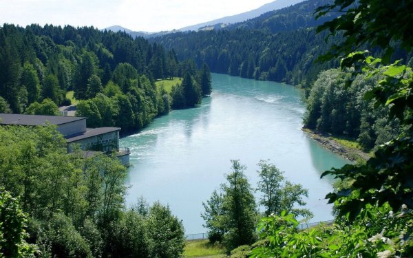 Бавария река Рейн