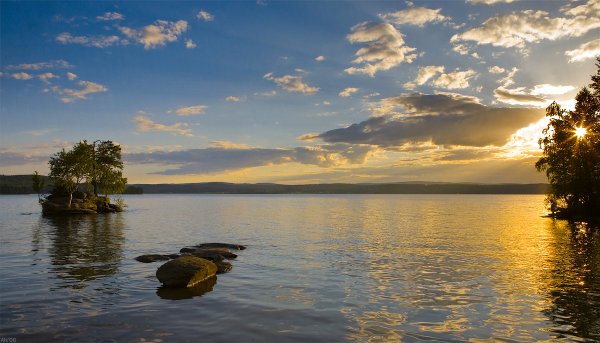 Рассвет на озере Таватуй