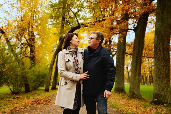 Пара в парке