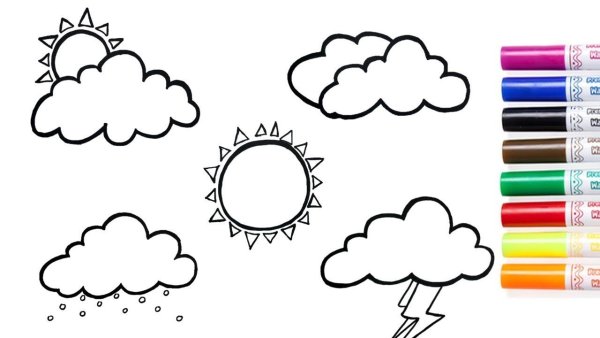 Weather раскраска