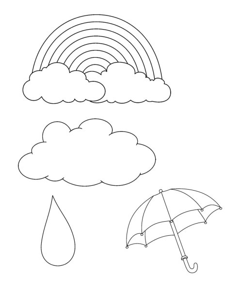 Weather раскраска для детей