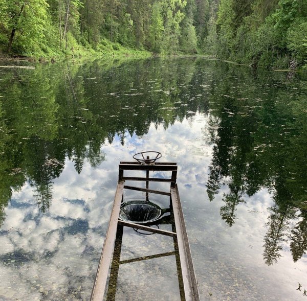 Радоновые озёра в Ленинградской Лопухинка