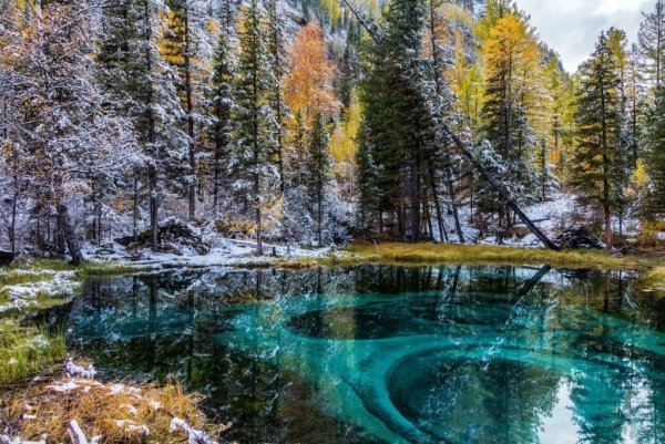 Горный Алтай гейзерево озеро