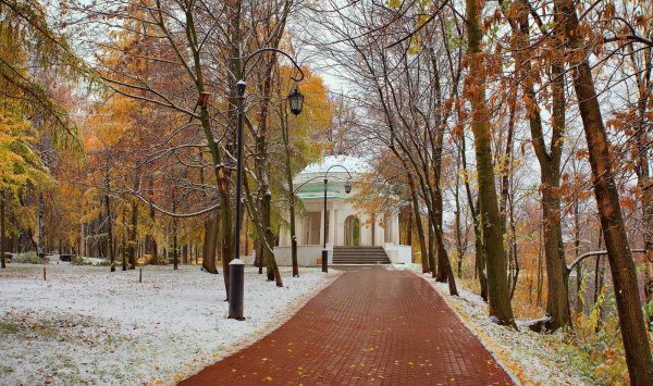 Киров Александровский сад поздняя осень