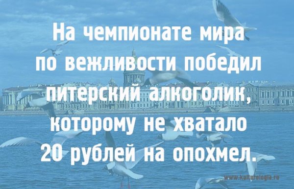 Прикольные фразы про Питер