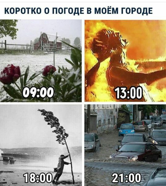 Коротко о погоде прикол