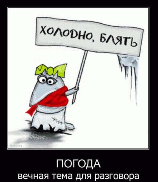 Холодно демотиваторы