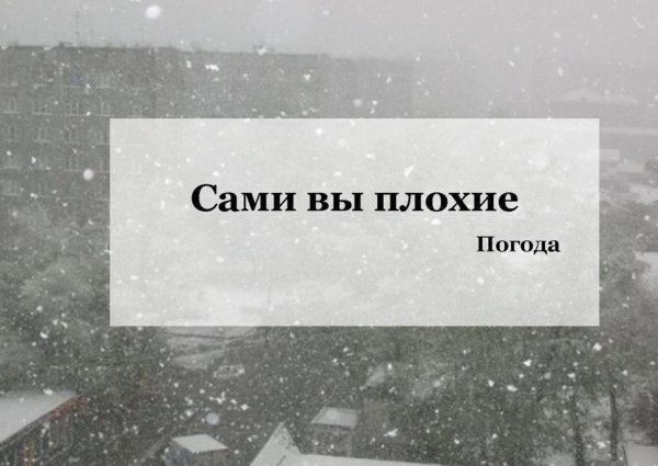Сами вы плохие